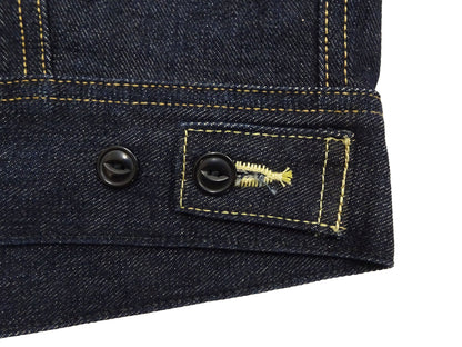 Lee 101J Rider Jacket Men's Denim Jacket 14.4 oz Left-Hand Twill - Lee Japan Reproduction (LM8100-500 Deep Indogo One-Wash)
