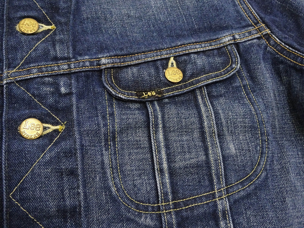 Lee 101J Rider Jacket Men's Denim Jacket 14.4 oz Left-Hand Twill - Lee Japan Reproduction (LM8100-526 Faded Indigo One-Wash)