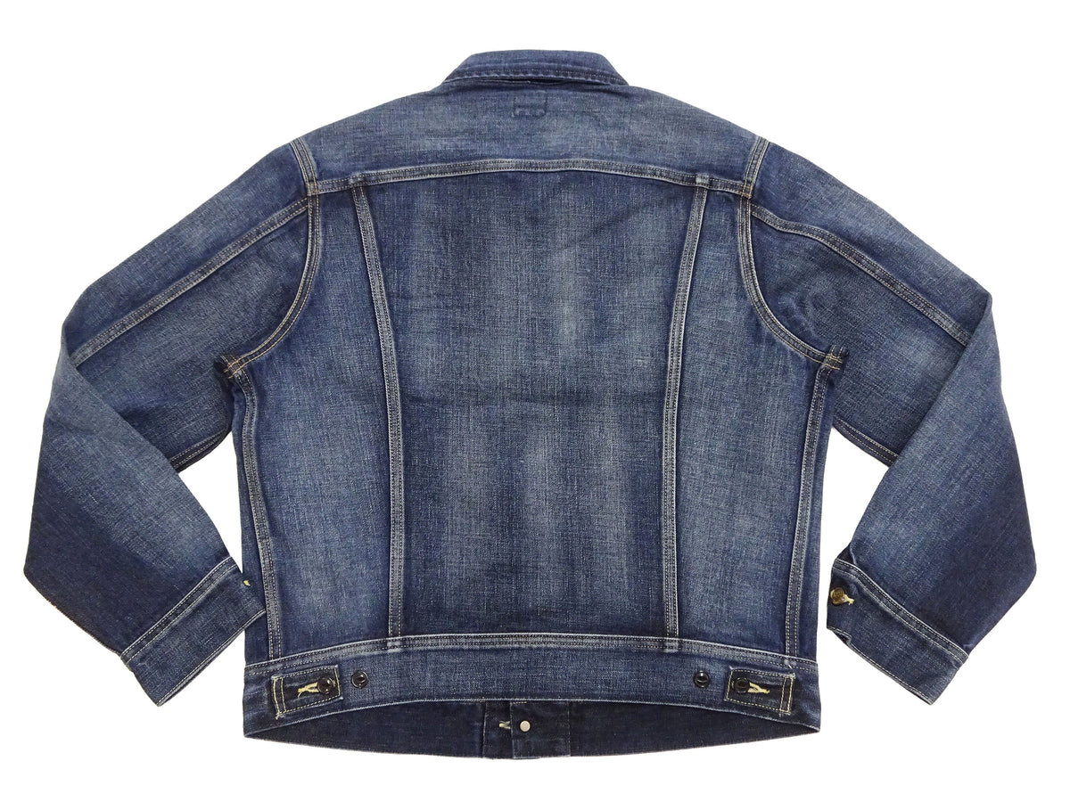 Lee 101J Rider Jacket Men's Denim Jacket 14.4 oz Left-Hand Twill - Lee Japan Reproduction (LM8100-526 Faded Indigo One-Wash)
