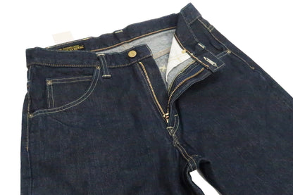 Lee Jeans 101Z with Zip fly Men's Regular Fit Straight Jeans LM8101 Made in Japan LM8101-500 One-Washed Deep Blue Indigo Denim
