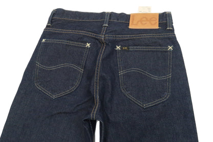 Lee Jeans 101Z with Zip fly Men's Regular Fit Straight Jeans LM8101 Made in Japan LM8101-500 One-Washed Deep Blue Indigo Denim