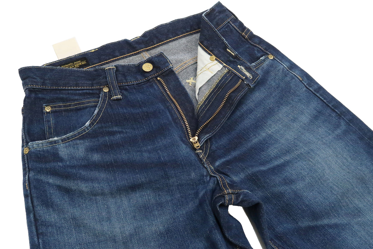 Lee Jeans 101Z with Zip fly Men's Regular Fit Straight Jeans LM8101 Made in Japan LM8101-526 Pre-Faded Blue Indigo Denim
