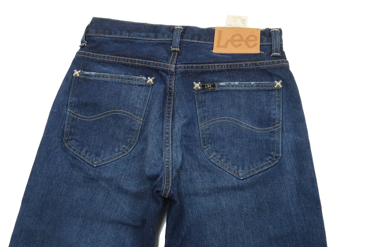 Lee Jeans 101Z with Zip fly Men's Regular Fit Straight Jeans LM8101 Made in Japan LM8101-526 Pre-Faded Blue Indigo Denim