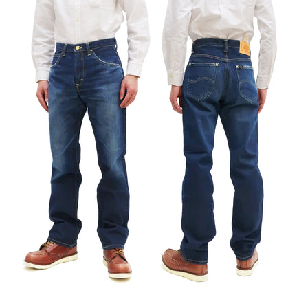 Lee Jeans 101Z with Zip fly Men's Regular Fit Straight Jeans LM8101 Made in Japan LM8101-526 Pre-Faded Blue Indigo Denim