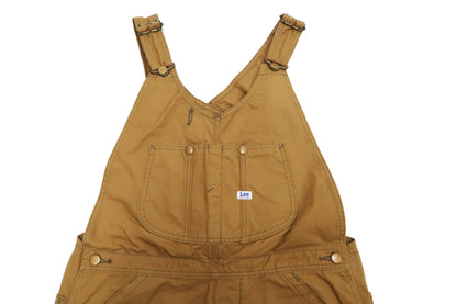 Lee Overalls Men's Casual Fashion Double Knee Duck Canvas Bib Overall High-Back LM8605 LM8605-145 Brown