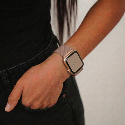 Magnetic Chain Apple Watch Strap - Powder Pink