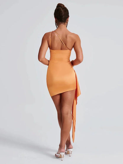 Naomi One Shoulder Sleeveless Dress
