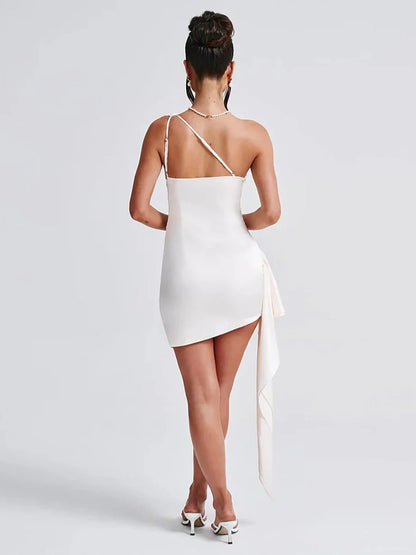 Naomi One Shoulder Sleeveless Dress