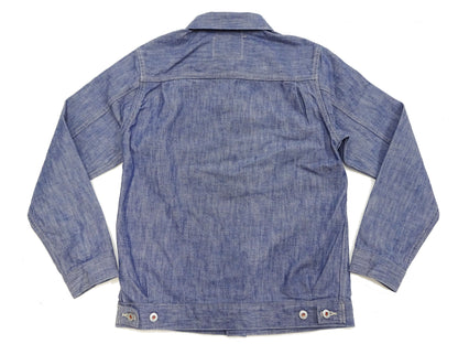 ONI Denim Men's 13oz Japanese Blue Chambray Jacket - Modern Type II Style, One-Wash (ONI-02516P-SHVCH)