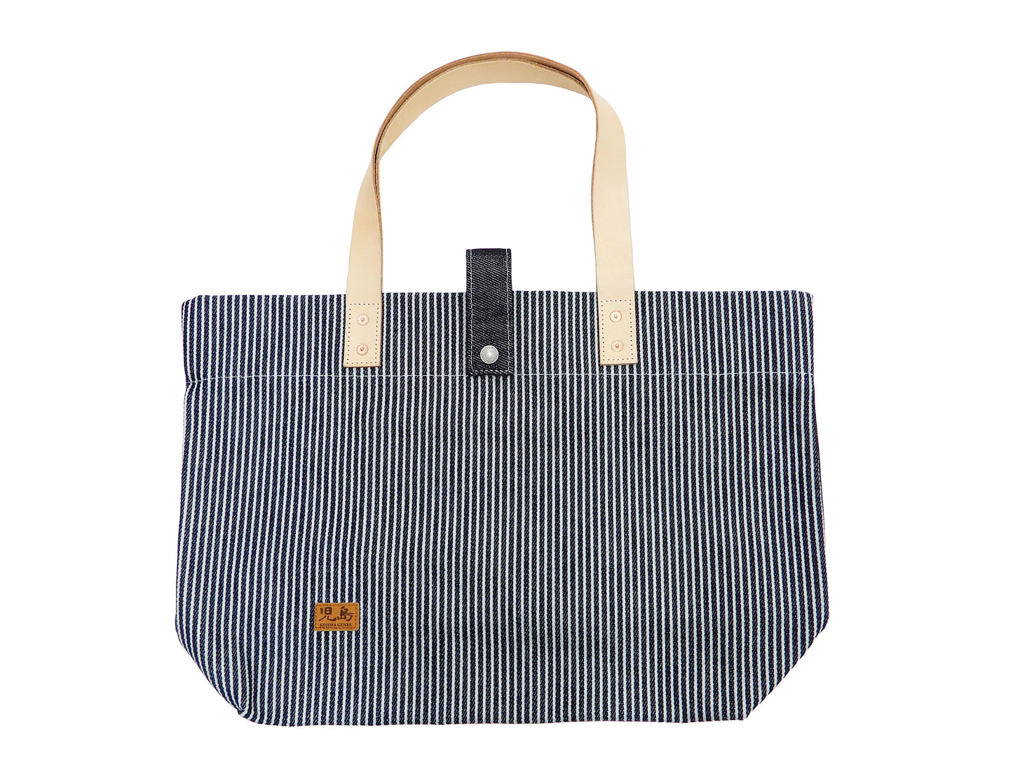 Kojima Genes Bag Men's Casual Two Tone Hickory and Denim Bicolor Tote Bag rnb9024 RNB-9024