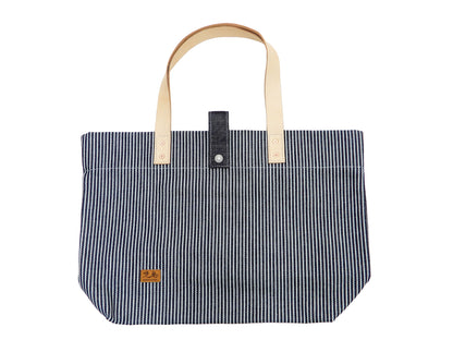 Kojima Genes Bag Men's Casual Two Tone Hickory and Denim Bicolor Tote Bag rnb9024 RNB-9024