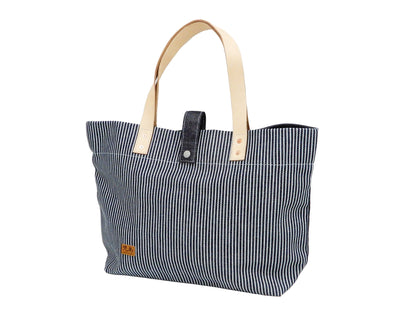 Kojima Genes Bag Men's Casual Two Tone Hickory and Denim Bicolor Tote Bag rnb9024 RNB-9024