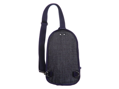 Kojima Genes Sling Bag Men's Casual Small Crossbody Backpack rnb953 RNB-953 Indigo-Denim
