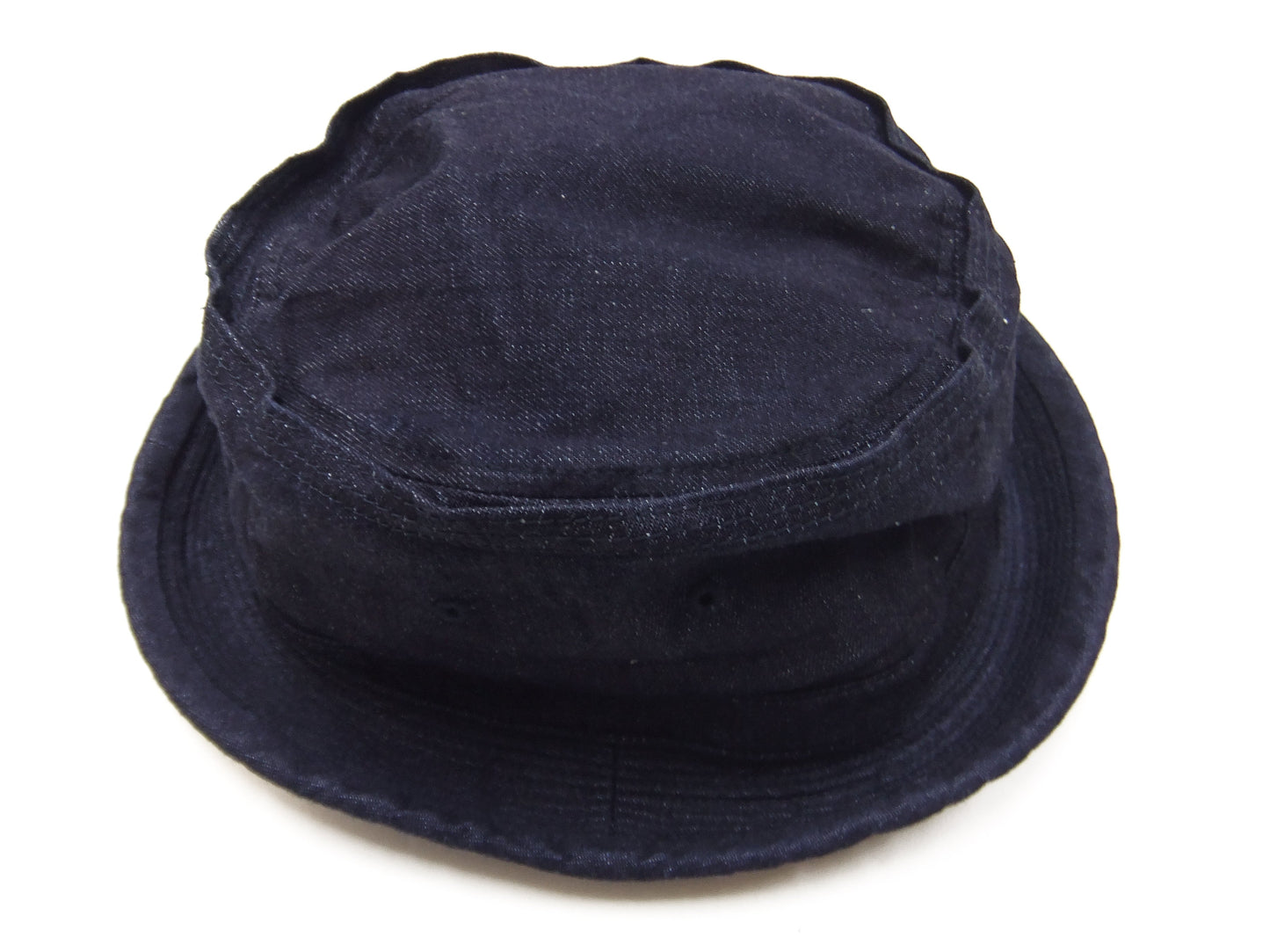 Sugar Cane Denim Pork Pie Hat Men's Casual Upturned Short Brim Porkpie Hat SC02466 Indigo Denim