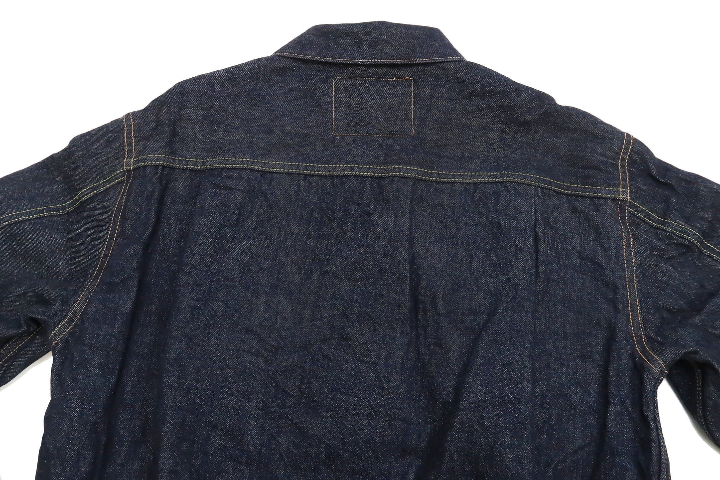 Sugar Cane Blanket Lined Denim Jacket Men's Reissue 1953 Type 2 Trucker Jean Jacket SC15210 421 One Wash Deep Indigo