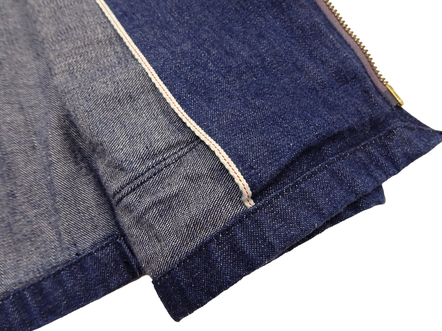 Sugar Cane Men's Denim Sports Jacket, 1950s American Style Unlined Lightweight Cotton Denim Jacket, Made in Japan (SC15913 128 Navy)