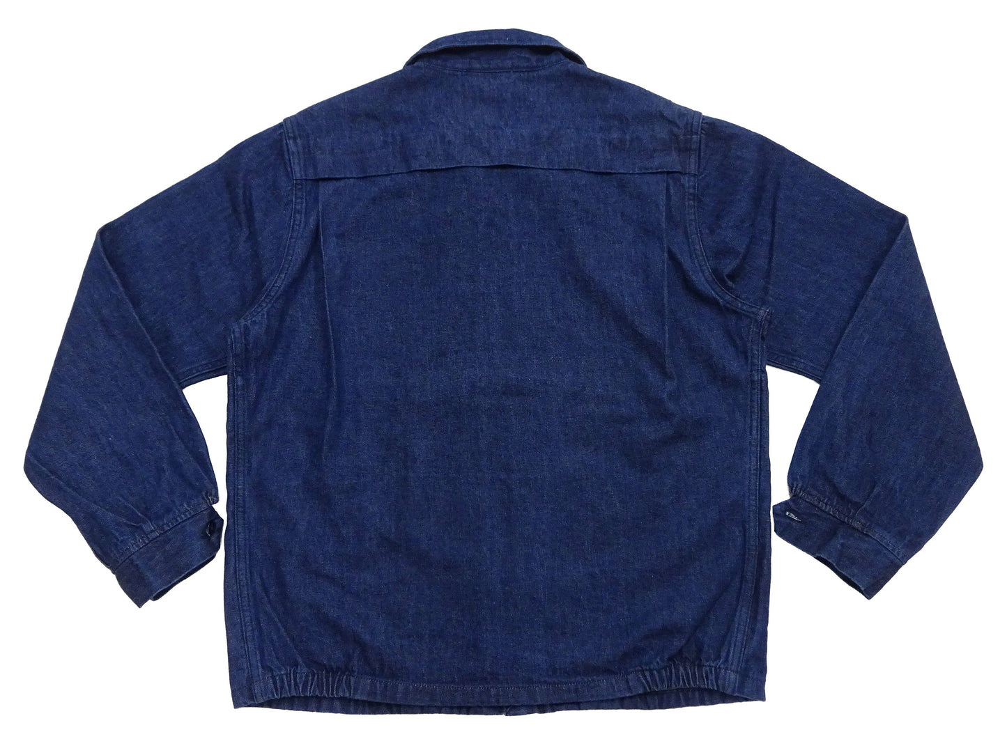 Sugar Cane Men's Denim Sports Jacket, 1950s American Style Unlined Lightweight Cotton Denim Jacket, Made in Japan (SC15913 128 Navy)