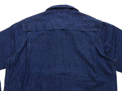Sugar Cane Men's Denim Sports Jacket, 1950s American Style Unlined Lightweight Cotton Denim Jacket, Made in Japan (SC15913 128 Navy)