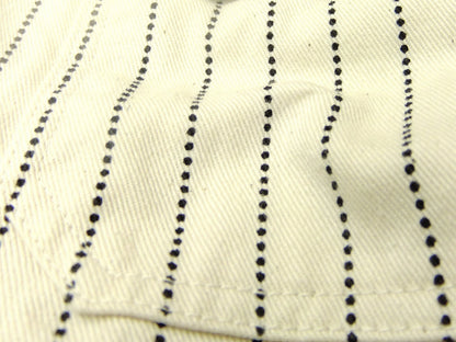 Sugar Cane Men's Ecru Colour Wabash Stripe Work Shirt Long Sleeve Shirt SC27076
