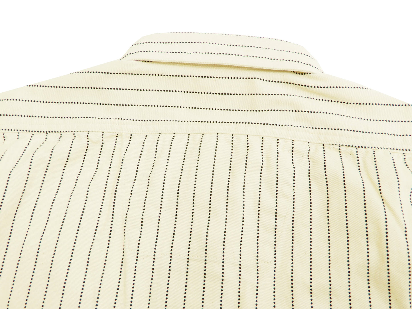 Sugar Cane Men's Ecru Colour Wabash Stripe Work Shirt Long Sleeve Shirt SC27076