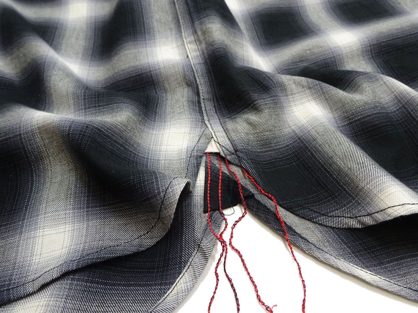 Sugar Cane Ombre Plaid Work Shirt Men's Casual Vintage-Style Short Sleeve Check Button Up Shirt SC39519 119 Black