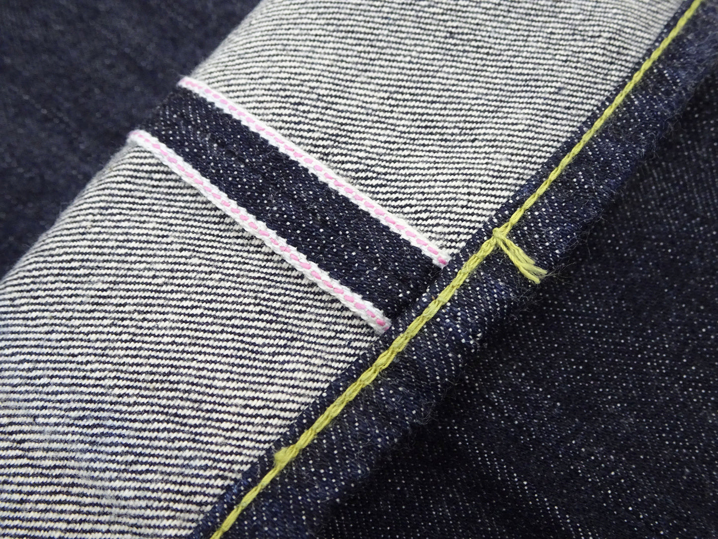 Sugar Cane Jeans SC41947 Men's Classic Straight Fit One-Washed 14.25 oz. Deep Indigo Denim Pants 1947 Model