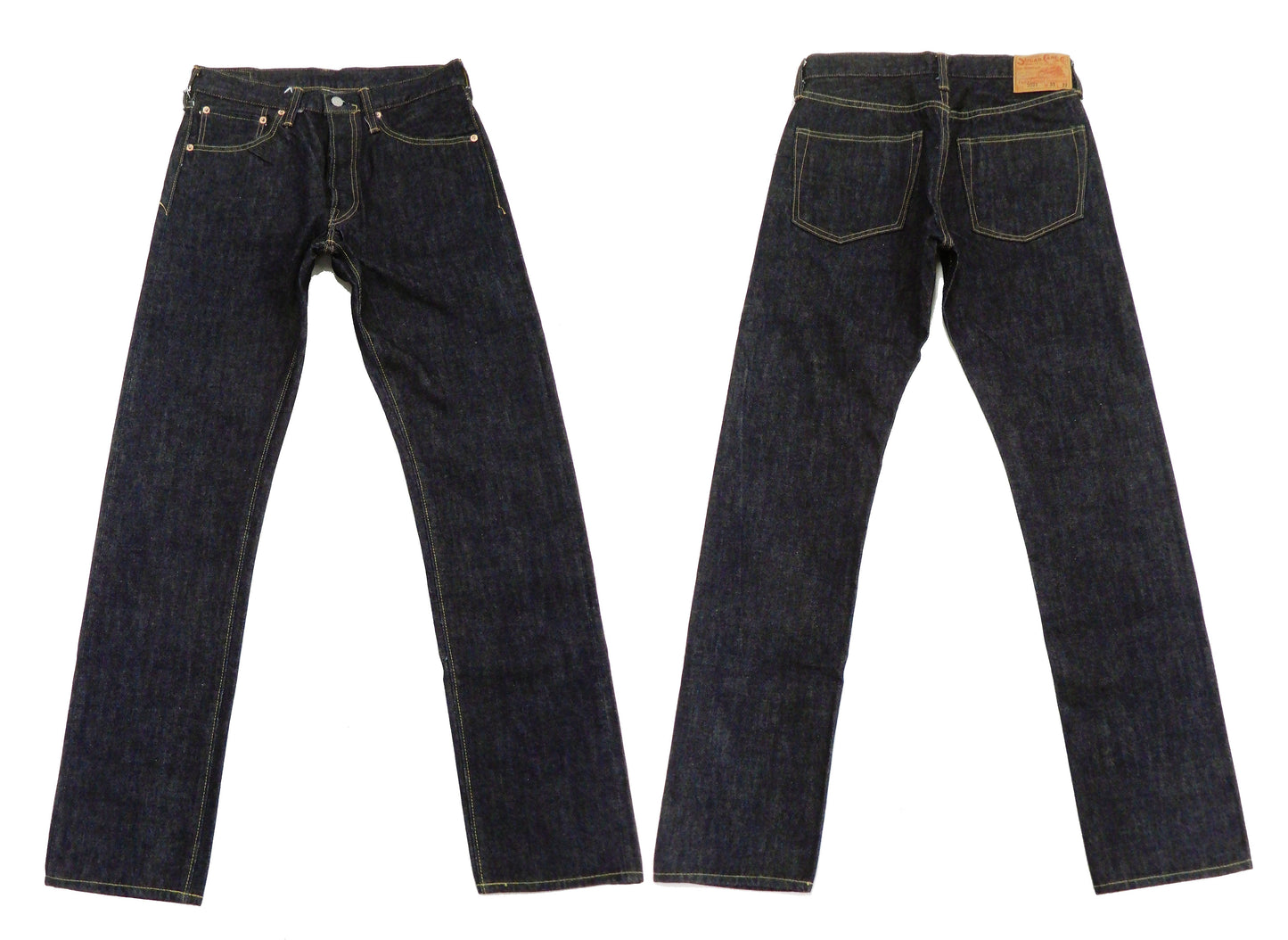 Sugar Cane Jeans Men's Slim Tapered Fit One-Washed 14.25 Oz. Japanese Selvedge Denim SC42021A