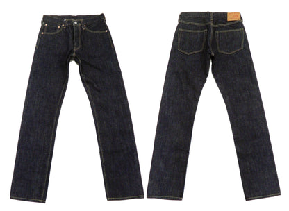 Sugar Cane Jeans Men's Slim Tapered Fit One-Washed 14.25 Oz. Japanese Selvedge Denim SC42021A