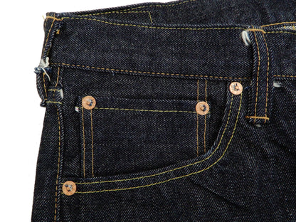 Sugar Cane Jeans Men's Slim Tapered Fit One-Washed 14.25 Oz. Japanese Selvedge Denim SC42021A