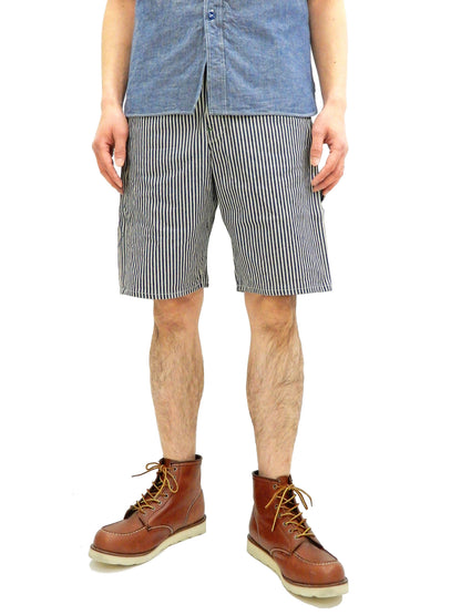 Sugar Cane Shorts Men's Casual Stylish 11 Oz. Hickory Stripe Painters Shorts SC51842
