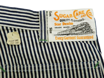 Sugar Cane Shorts Men's Casual Stylish 11 Oz. Hickory Stripe Painters Shorts SC51842