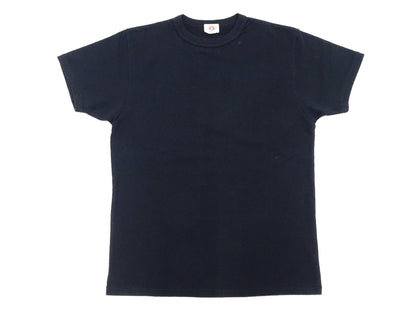 Samurai Jeans T-shirt Men's Plain Short Sleeve French Terry Fabric Tee Inlay Loopwheele T-Shirt SJST24-RIM Black