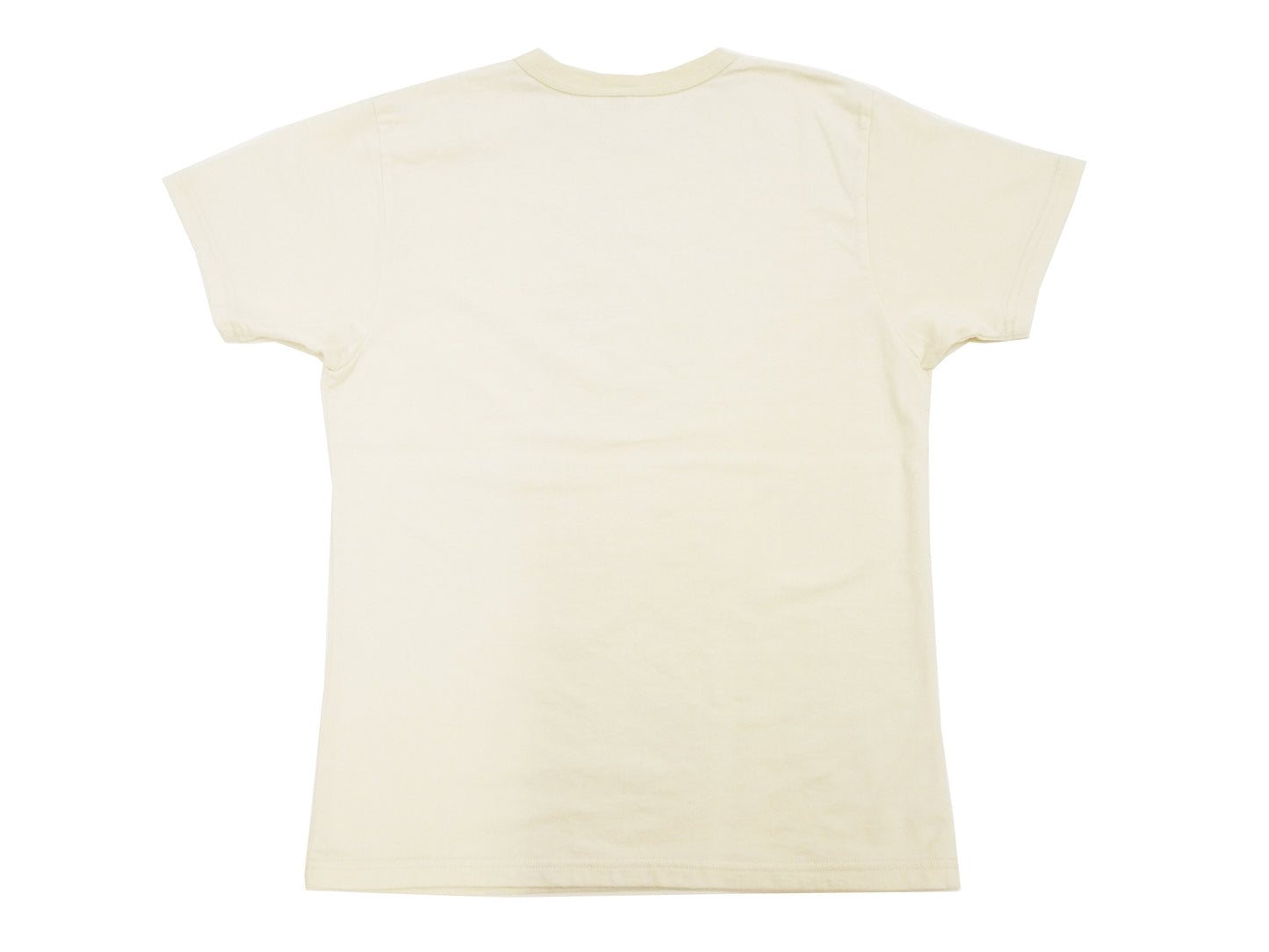 Samurai Jeans T-shirt Men's Plain Short Sleeve French Terry Fabric Tee Inlay Loopwheele T-Shirt SJST24-RIM Faded-Ivory