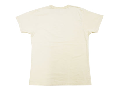 Samurai Jeans T-shirt Men's Plain Short Sleeve French Terry Fabric Tee Inlay Loopwheele T-Shirt SJST24-RIM Faded-Ivory