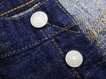 Studio D'artisan Jeans Men's 16oz. Indigo Slub Denim Jeans Regular Straight Fit Jean Pants SDA SP-108 One-Wash