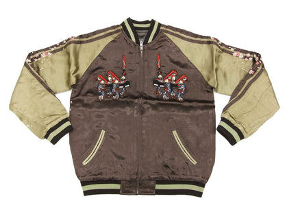 Hanatabi Gakudan Men's Japanese Souvenir Jacket Fox's Wedding Sukajan Script SSJ-511