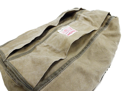 TOYS McCOY Men's Steve McQueen Aviator’s Kit Bag “V. HILTS” - Canvas Boston Duffel Bag Inspired by The Great Escape - Made in Japan (TMA2522 041 Khaki)