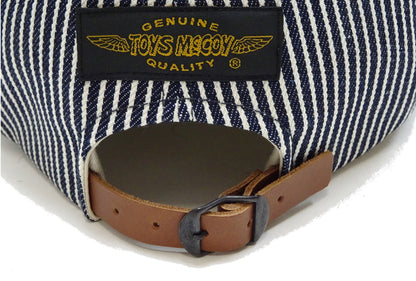 TOYS McCOY AFA Patch Cotton Cap - Men's Hickory Stripe & Denim Brim Military-Style Baseball Hat - TMA2527