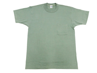TOYS McCOY T-shirt Men's Steve McQueen Plain Pocket T-Shirt Short Sleeve Loopwheeled Tee TMC2410 160 Faded-Green