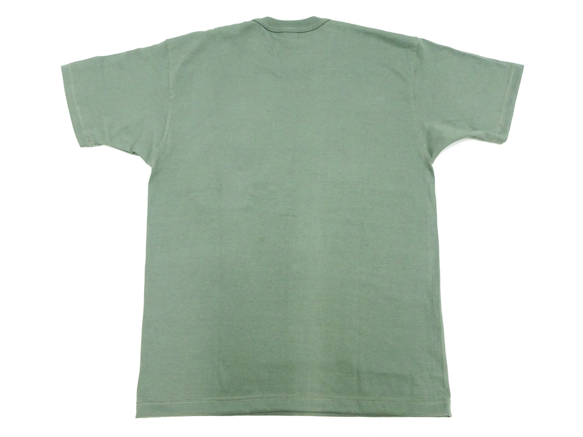 TOYS McCOY T-shirt Men's Steve McQueen Plain Pocket T-Shirt Short Sleeve Loopwheeled Tee TMC2410 160 Faded-Green