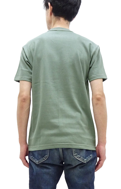 TOYS McCOY T-shirt Men's Steve McQueen Plain Pocket T-Shirt Short Sleeve Loopwheeled Tee TMC2410 160 Faded-Green