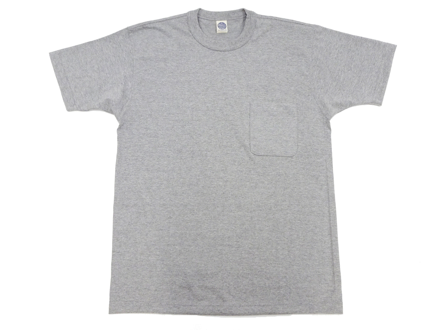 TOYS McCOY T-shirt Men's Steve McQueen Plain Pocket T-Shirt Short Sleeve Loopwheeled Tee TMC2410 020 Ash-Gray