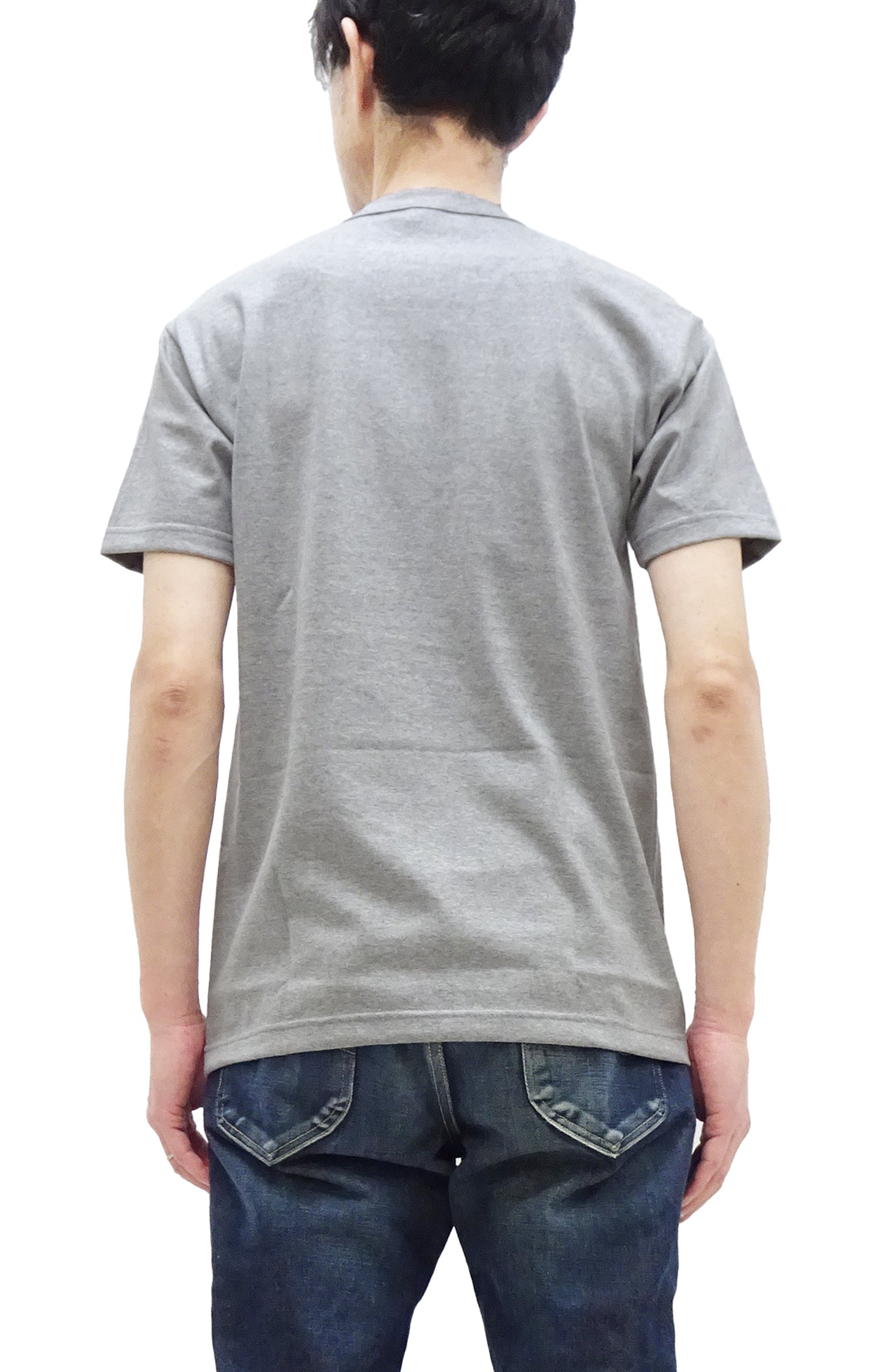TOYS McCOY T-shirt Men's Steve McQueen Plain Pocket T-Shirt Short Sleeve Loopwheeled Tee TMC2410 020 Ash-Gray