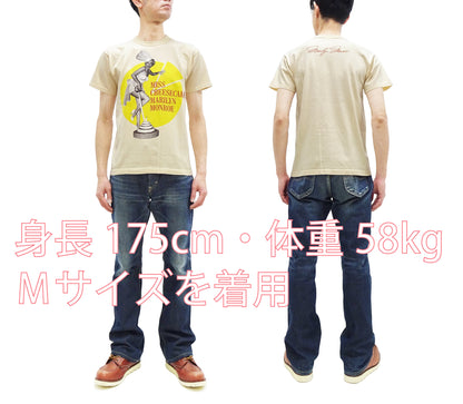 TOYS McCOY T-shirt Men's Marilyn Monroe Graphic Short Sleeve Loopwheeled Tee TMC2413 040 Natural