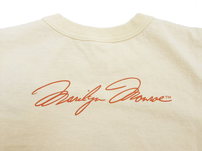 TOYS McCOY T-shirt Men's Marilyn Monroe Graphic Short Sleeve Loopwheeled Tee TMC2413 040 Natural