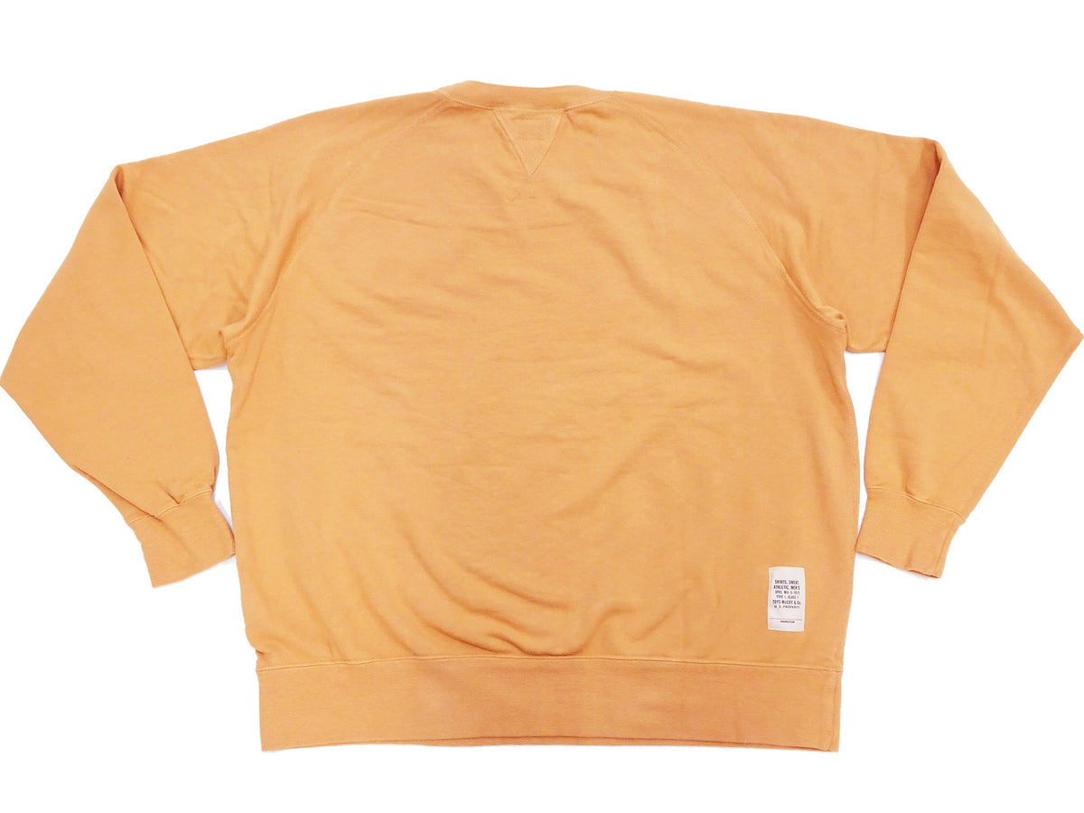 TOYS McCOY Plain Sweatshirt Men's Solid Color Garment-dyed Lightweight French Terry Shirt TMC2461 061 Faded-Gold