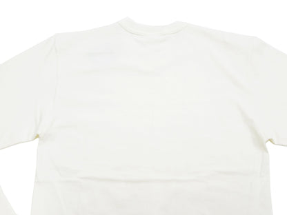 TOYS McCOY Steve McQueen Inspired Long Sleeve Pocket T-Shirt - Men's Solid Color Loopwheeled Tee - TMC2543 011 Off-White