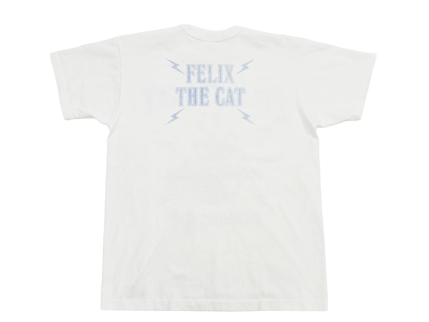 TOYS McCOY Men's Felix the Cat Short-Sleeve Graphic T-Shirt, Garment-Dyed Loopwheel Tubular Tee, Made in Japan (TMC2603 011 Aged Off White)