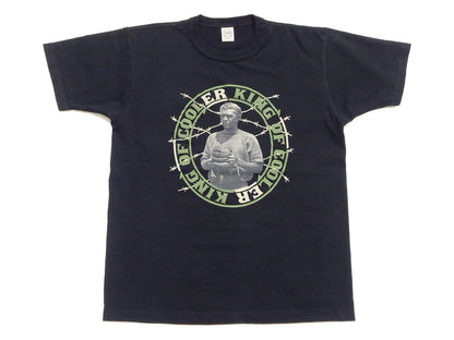 TOYS McCOY Men's Short-Sleeve Steve McQueen Graphic T-Shirt, Tubular Knit Jersey, One-Wash, Made in Japan (TMC2605 030 Black)