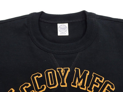 TOYS McCOY Men's Short Sleeve Military Graphic Vintage-Inspired T-Shirt, Loopwheel Tubular Tee with V-Gusset, Unwashed Finish, Made in Japan (TMC2608 030 Black)